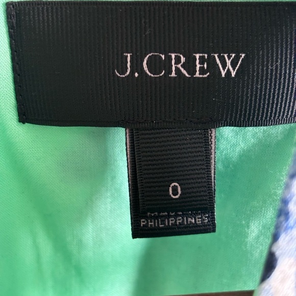 J. Crew Green and Blue Floral Dress - Picture 3 of 4